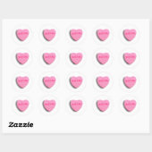 Biseksueel Candy Heart Ronde Sticker (Vel)
