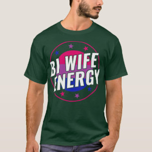 Biseksueel Grappig Bi Vrouw Energie LGBT T-shirt