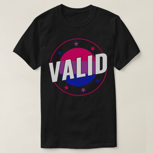 Biseksueel Grappig Geldig Bi Pride Biseksualiteit T-shirt (Design voorkant)