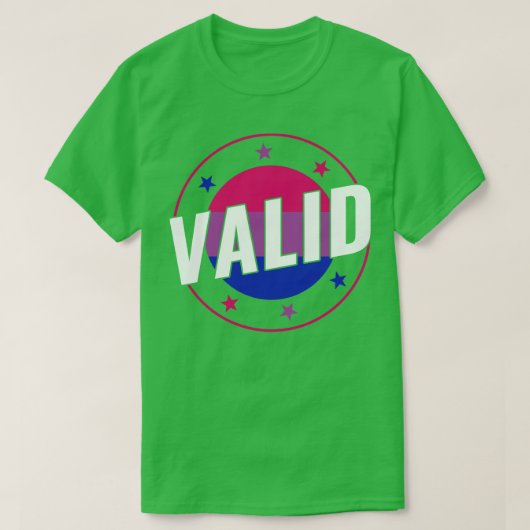 Biseksueel Grappig Geldig Bi Pride Biseksualiteit T-shirt (Design voorkant)