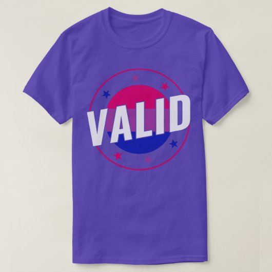 Biseksueel Grappig Geldig Bi Pride Biseksualiteit T-shirt (Design voorkant)