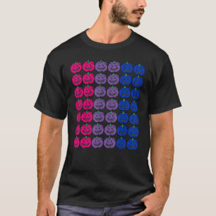 Biseksueel Halloween Pompoen LGBTQ voor Gay Bi Hal T-shirt