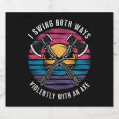 Biseksueel Ik Swing Beide Wegen Als Grappige Bi Pr Bier Etiket (Enkel label)