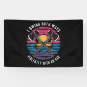 Biseksueel Ik Swing Beide Wegen Als Grappige Bi Pr Spandoek (Horizontaal)