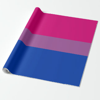 Biseksueel LGBTQ Pride Vlag Gestreept Patroon Roze Cadeaupapier