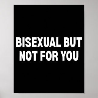 Biseksueel maar niet voor jou poster