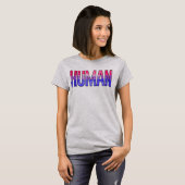 Biseksueel Menselijk Trots T-shirt (Voorkant volledig)