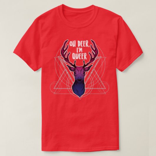 biseksueel oh hert im queer t-shirt (Design voorkant)