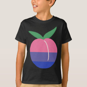 Biseksueel Perzik LGBTQ Bi Pride Vlag Cottagecore T-shirt