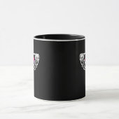 Biseksueel Pride Skeleton Halloween BI Gothic Hear Mok (Midden)