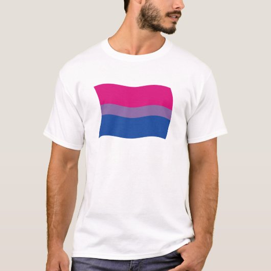 Biseksueel Pride Vlag T-shirt (Voorkant)
