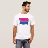 Biseksueel Pride Vlag T-shirt (Voorkant volledig)