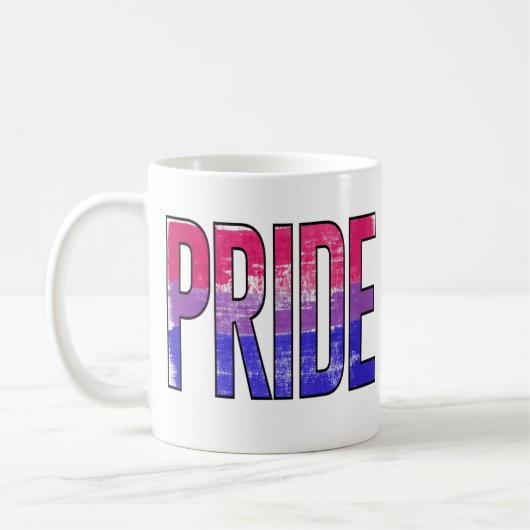 Biseksueel Pride Woord Koffiemok (Links)