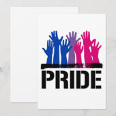 Biseksueel Samen Pride Feestdagenkaart (Voorkant / Achterkant)
