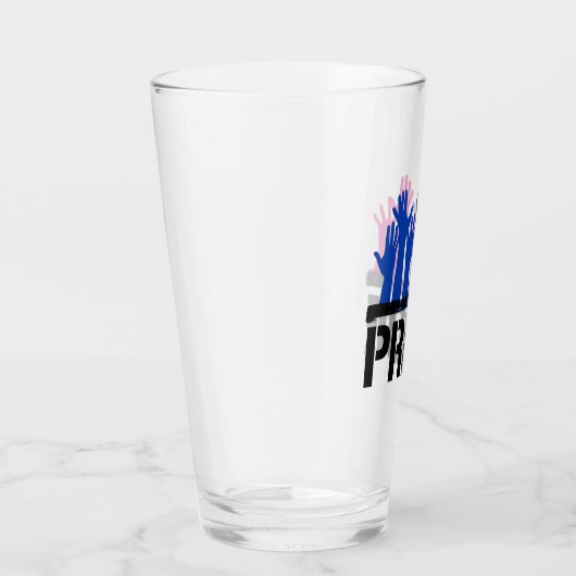 Biseksueel Samen Pride Glas (Rechts)