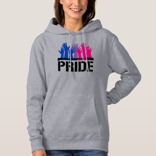 Biseksueel Samen Pride Hoodie (Voorkant)