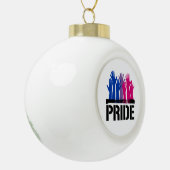 Biseksueel Samen Pride Keramische Bal Ornament (Links)