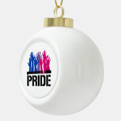 Biseksueel Samen Pride Keramische Bal Ornament (Rechts)