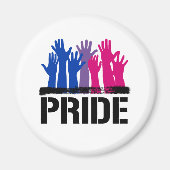 Biseksueel Samen Pride Magneet (Voorkant)