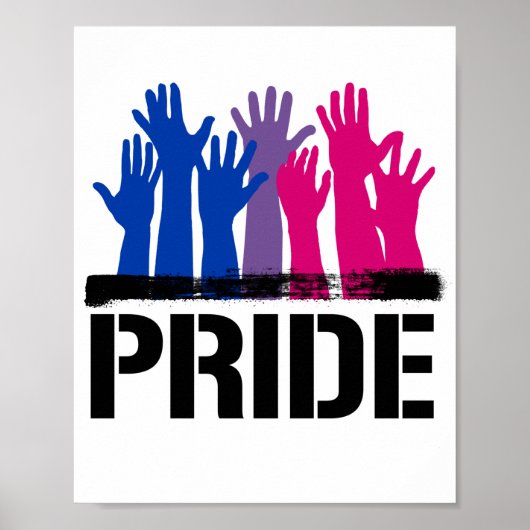 Biseksueel Samen Pride Poster (Voorkant)