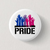 Biseksueel Samen Pride Ronde Button 3,2 Cm (Voorkant)