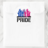 Biseksueel Samen Pride Ronde Sticker (Tas)