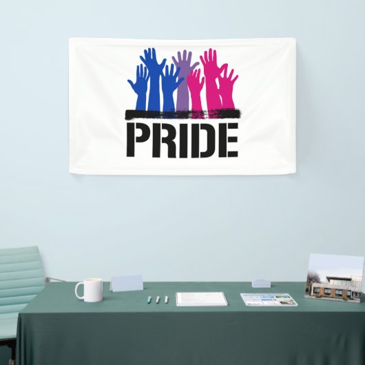 Biseksueel Samen Pride Spandoek (Beurs)