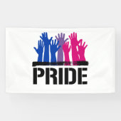 Biseksueel Samen Pride Spandoek (Horizontaal)