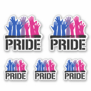 Biseksueel Samen Pride Sticker