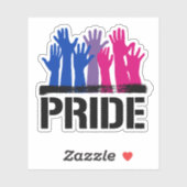 Biseksueel Samen trots Sticker (Vel)