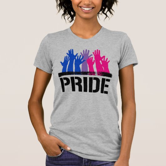 Biseksueel Samen trots T-shirt (Voorkant)