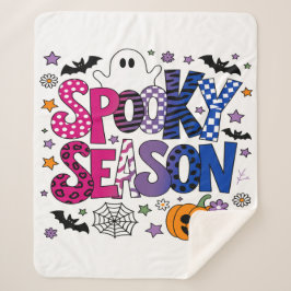 Biseksueel Spooky Seizoen Halloween Sherpa Deken