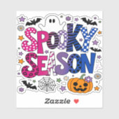 Biseksueel Spooky Seizoen Halloween Sticker (Vel)