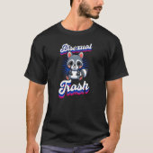 Biseksueel Trash Leuke Raccoon Biseksuele Pride Jo T-shirt (Voorkant)