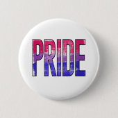Biseksueel trots woord ronde button 5,7 cm (Voorkant)