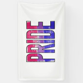 Biseksueel trots woord spandoek (Verticaal)