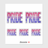 Biseksueel trots woord sticker (Vel)