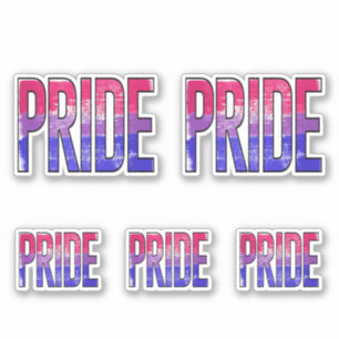 Biseksueel trots woord sticker