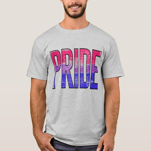 Biseksueel trots woord t-shirt (Voorkant)