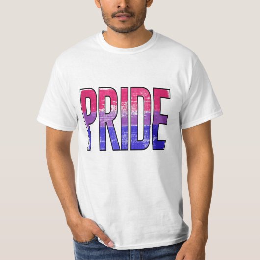 Biseksueel trots woord t-shirt (Voorkant)