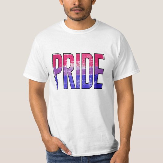 Biseksueel trots woord t-shirt (Voorkant)