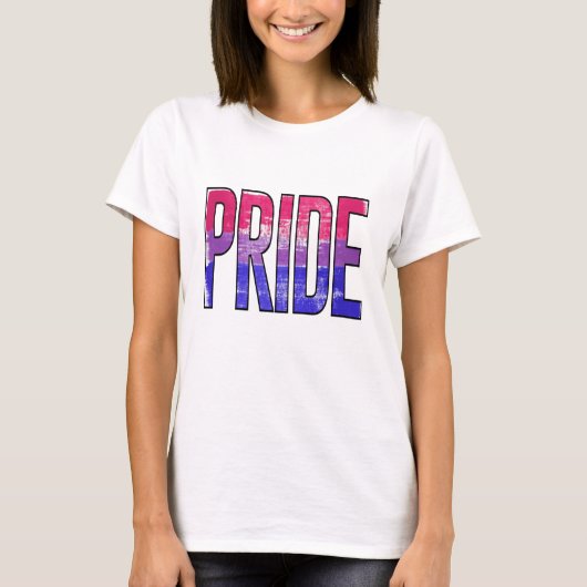 Biseksueel trots woord t-shirt (Voorkant)