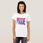Biseksueel trots woord t-shirt (Voorkant volledig)