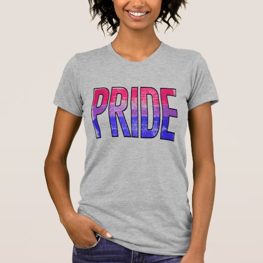 Biseksueel trots woord t-shirt (Voorkant)
