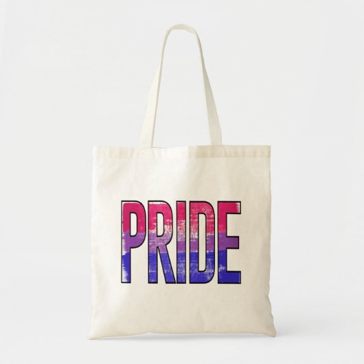 Biseksueel trots woord tote bag (Voorkant)
