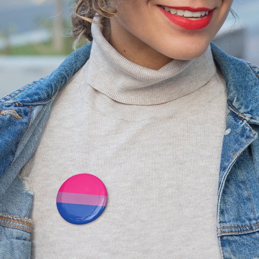 Biseksueel vlagsymbool voor genderdiversiteit Prid Ronde Button 5,7 Cm