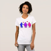 Biseksueel Vrouw Pride T-shirt (Voorkant volledig)