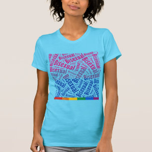 BISEKSUEEL WOORD PATROON VLAG -.png T-shirt