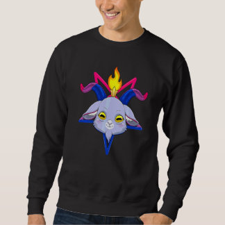 Biseksuele Baphomet Satan Geit Kop Lgbt Bi Pride M Trui