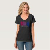 Biseksuele Barcode Pride Gelijkheid Queer Esthetis T-shirt (Voorkant volledig)
